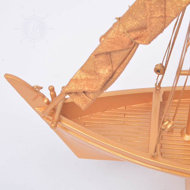 GOLDEN DHOW L30 | High-quality | Fully Assembled Wooden Model boats For Wholesale