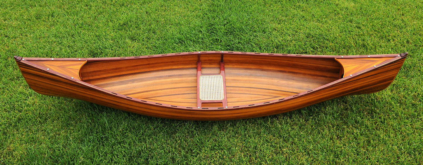 WOODEN CANOE 10 FT | Museum-quality | Fully Assembled Wooden Ship Model