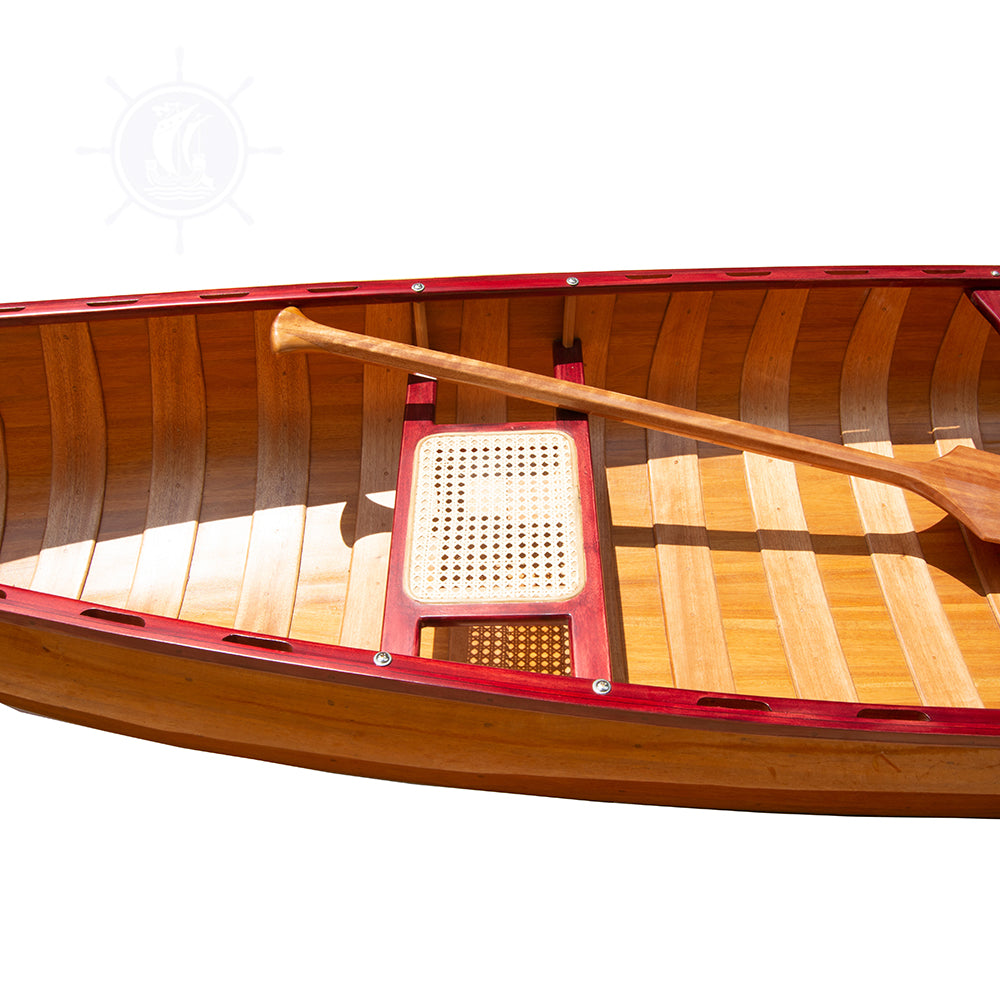 WOODEN CANOE WITH RIBS 16 MAHOGANY | Wooden Kayak | Boat | Canoe with Paddles for fishing and water sports For Wholesale