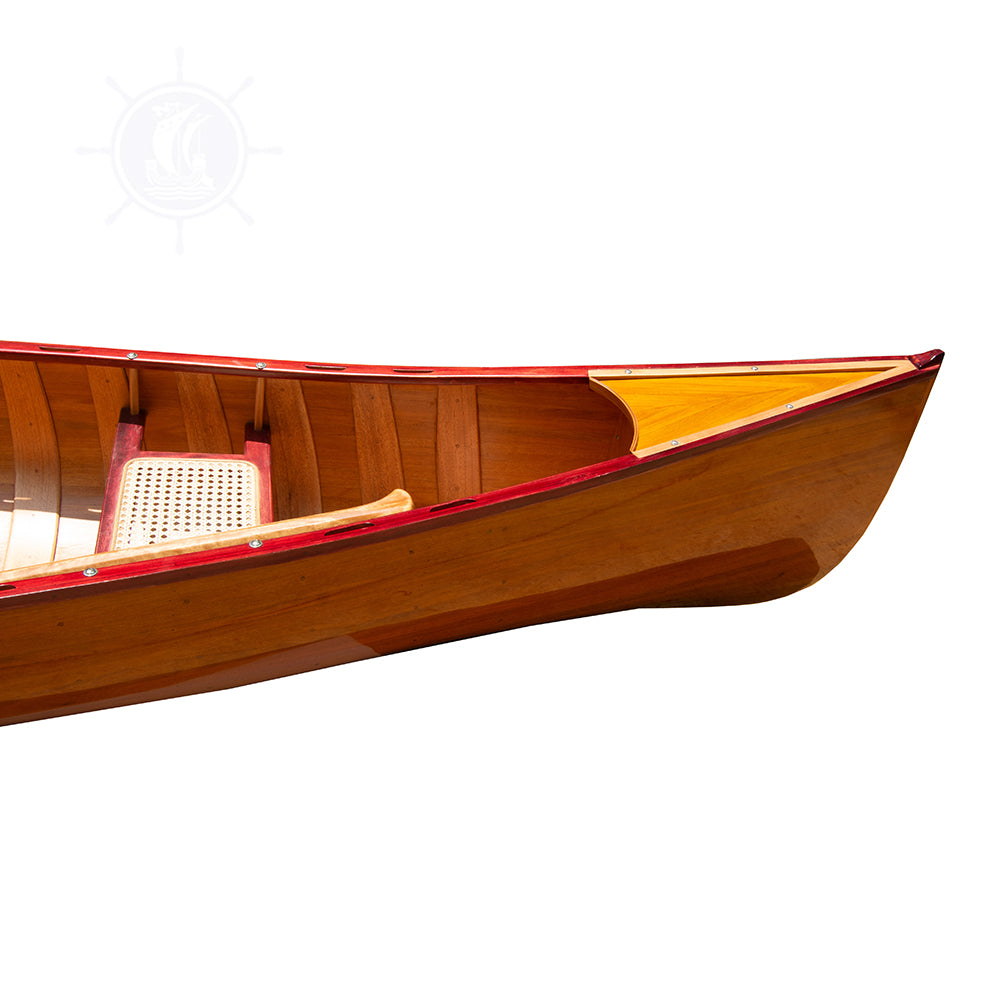 WOODEN CANOE WITH RIBS 16 MAHOGANY | Wooden Kayak | Boat | Canoe with Paddles for fishing and water sports For Wholesale