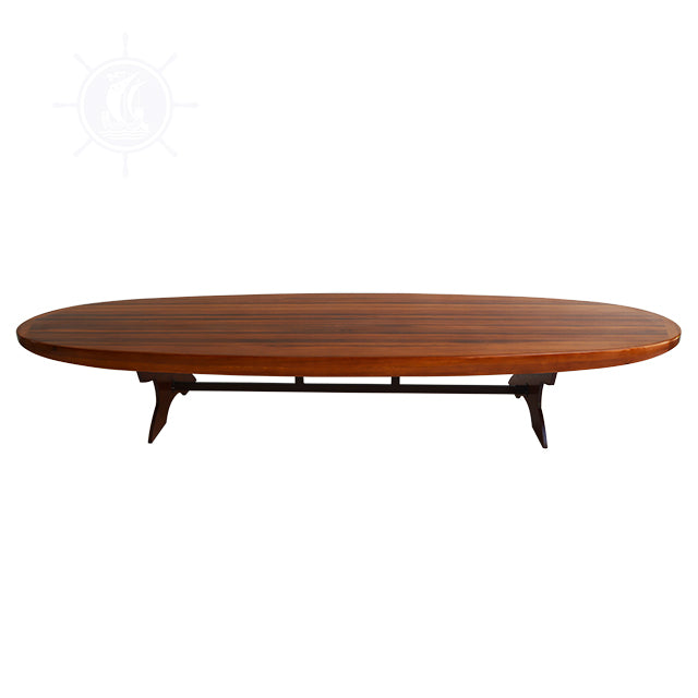 WOODEN SINGLE PADDLE BOARD TABLE - COFFEE H45 | Wooden Kayak | Boat | Canoe with Paddles for fishing and water sports For Wholesale