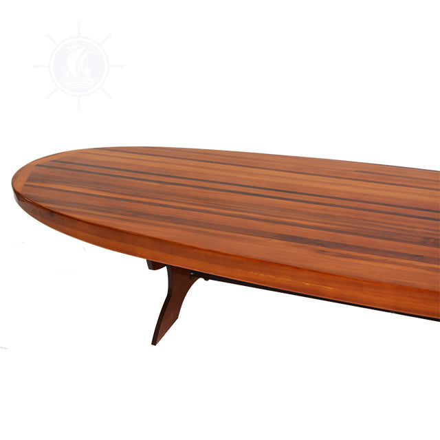 WOODEN SINGLE PADDLE BOARD TABLE - COFFEE H45 | Wooden Kayak | Boat | Canoe with Paddles for fishing and water sports For Wholesale