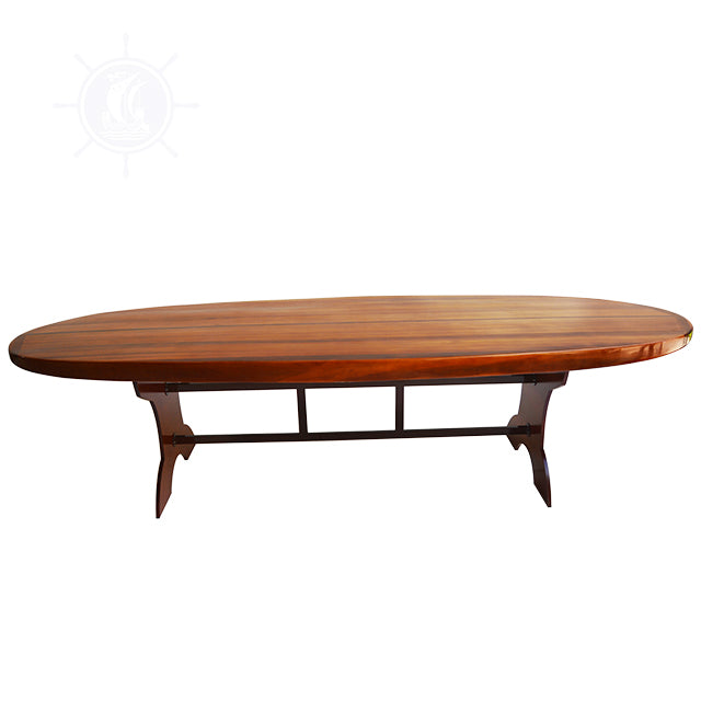 WOODEN SINGLE PADDLE BOARD TABLE - DINING H76 | Wooden Kayak | Boat | Canoe with Paddles for fishing and water sports For Wholesale