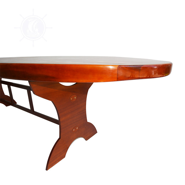 WOODEN SINGLE PADDLE BOARD TABLE - DINING H76 | Wooden Kayak | Boat | Canoe with Paddles for fishing and water sports For Wholesale