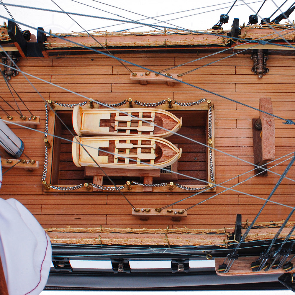 USS CONSTITUTION MODEL SHIP PAINTED L80 | High-quality | Fully Assembled Wooden Ship Models For Wholesale