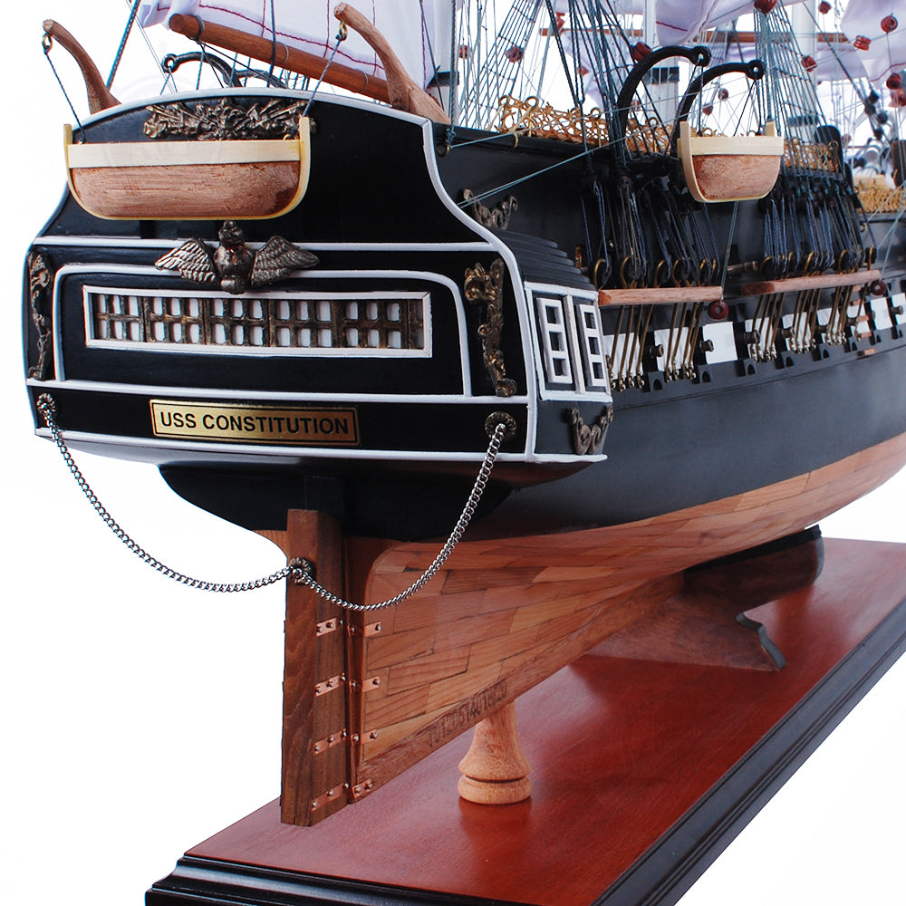 USS CONSTITUTION MODEL SHIP PAINTED L80 | High-quality | Fully Assembled Wooden Ship Models For Wholesale