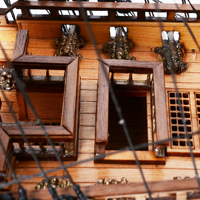THREE HIERARCHS PAINTED L50CM | High-quality | Fully Assembled Wooden Ship Models For Wholesale