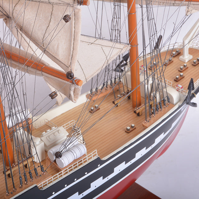 KRUZENSHTERN PAINTED L80CM | High-quality | Fully Assembled Wooden Ship Models For Wholesale