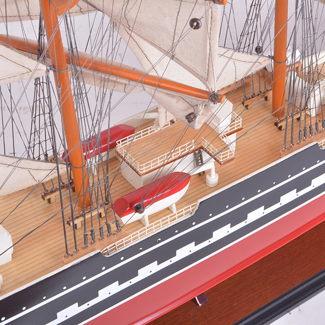 KRUZENSHTERN PAINTED L80CM | High-quality | Fully Assembled Wooden Ship Models For Wholesale