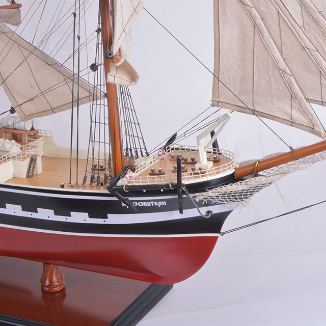 KRUZENSHTERN PAINTED L80CM | High-quality | Fully Assembled Wooden Ship Models For Wholesale