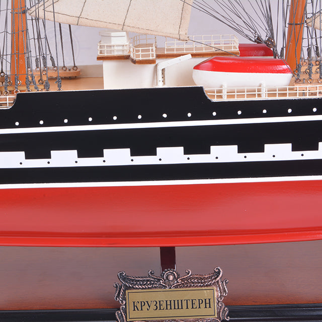 KRUZENSHTERN PAINTED L80CM | High-quality | Fully Assembled Wooden Ship Models For Wholesale