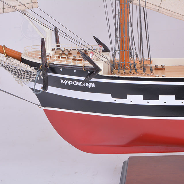 KRUZENSHTERN PAINTED L80CM | High-quality | Fully Assembled Wooden Ship Models For Wholesale