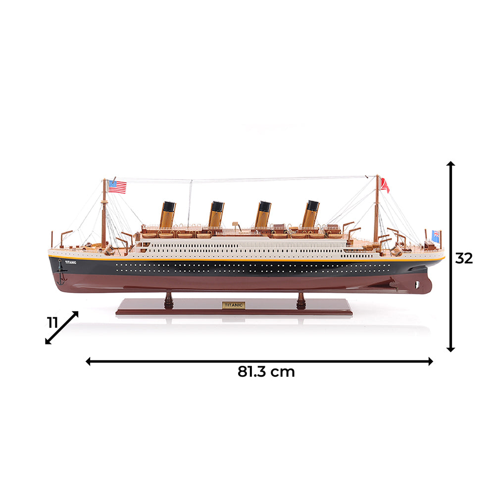 TITANIC CRUISE SHIP MODEL PAINTED | High-quality Cruiser| Fully Assembled Wooden Model Ship For Wholesale