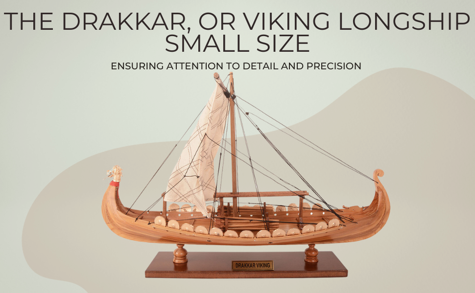 Unveiling the Drakkar Viking Model Boat Length 40cm: A Miniature Masterpiece