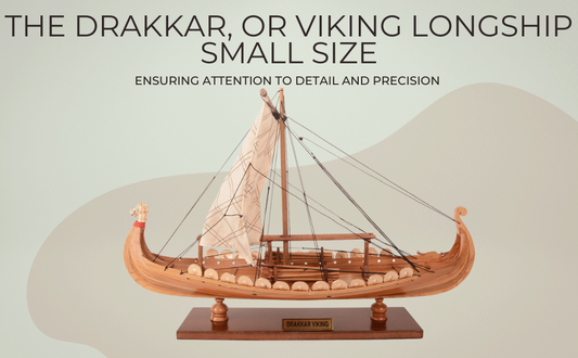 Unveiling the Drakkar Viking Model Boat Length 40cm: A Miniature Masterpiece