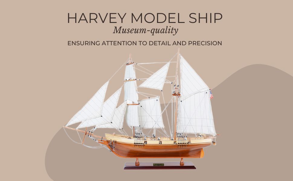 This image include the handicrafts model ship such as hms victory, uss constitution, sanfelip and  harvey model ship 