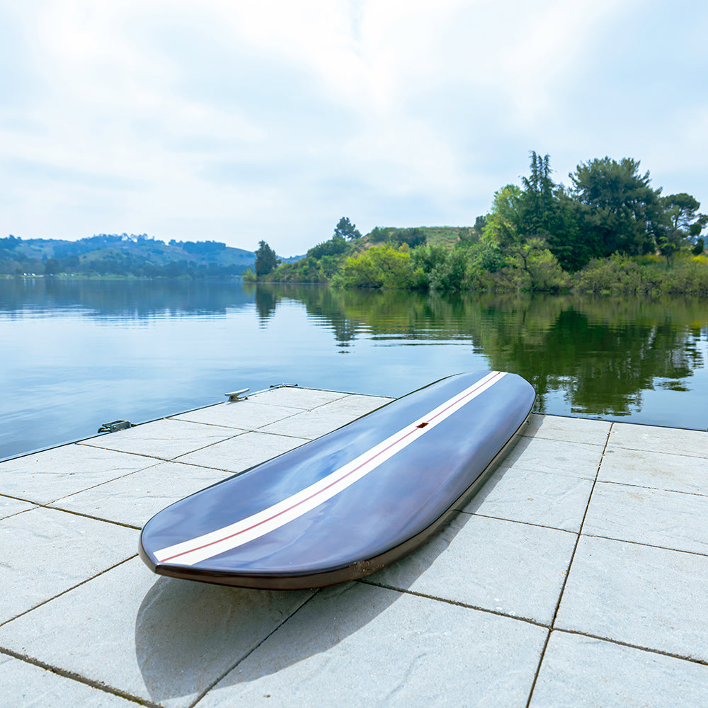 PADDLE BOARD IN DARK PAINTED WOOD 11FT WITH 1 FIN | Wooden Kayak |  Boat | Canoe with Paddles for fishing and water sports For Wholesale