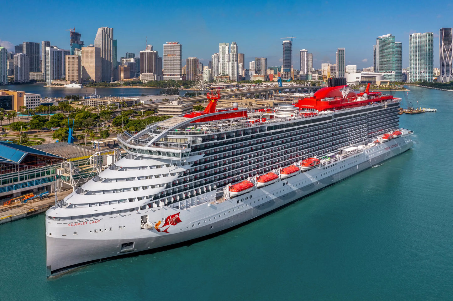 British Scarlet Lady Cruise Ship 30 Inches Model