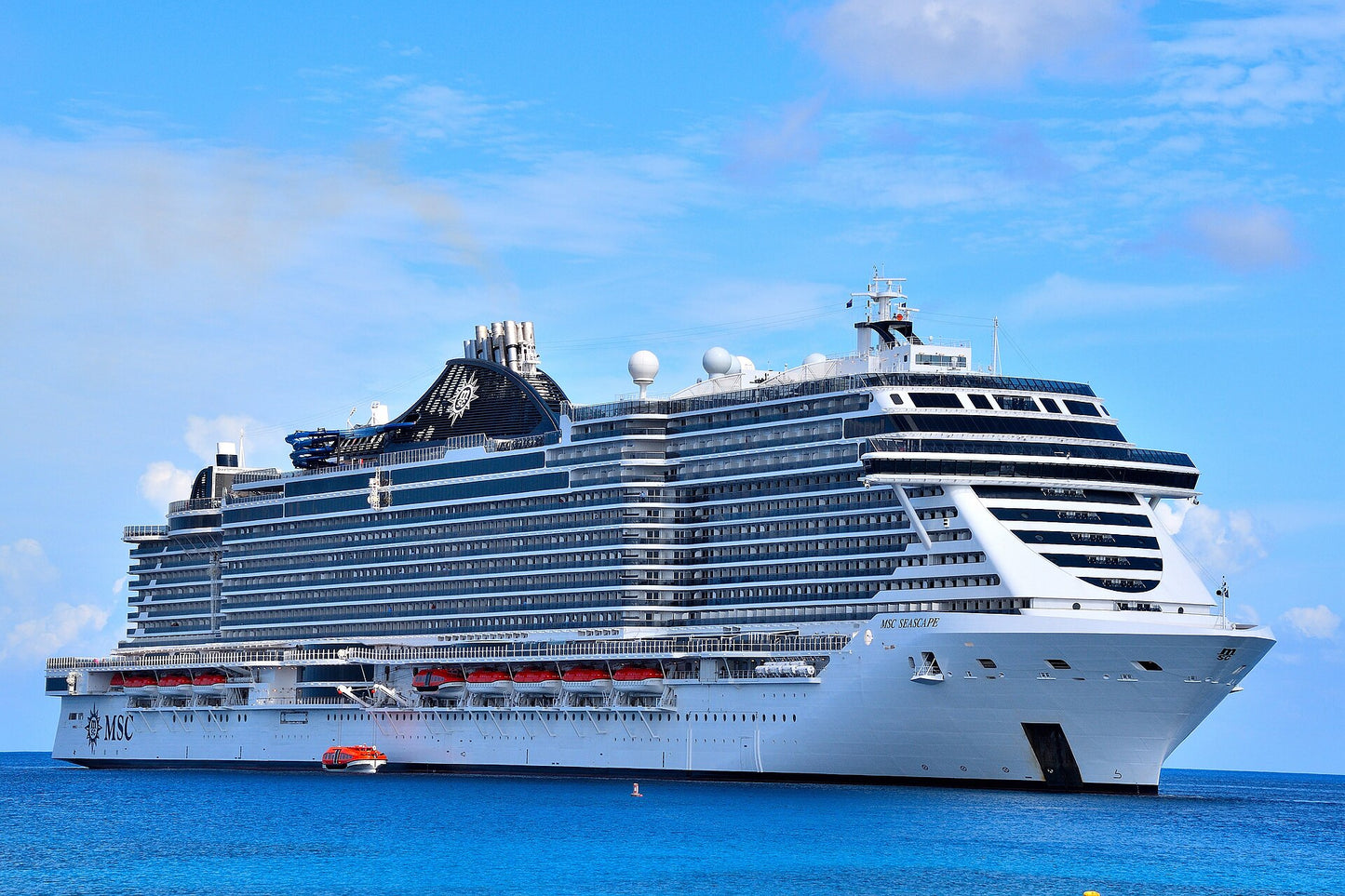 Italian MSC Seascape (Seaside EVO-Class) Cruise Ship 30 Inches Model