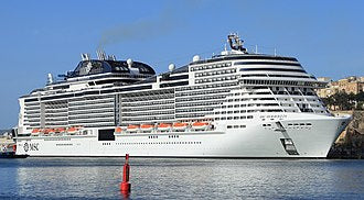 Italian MSC Meraviglia Cruise Ship 36 Inches Model