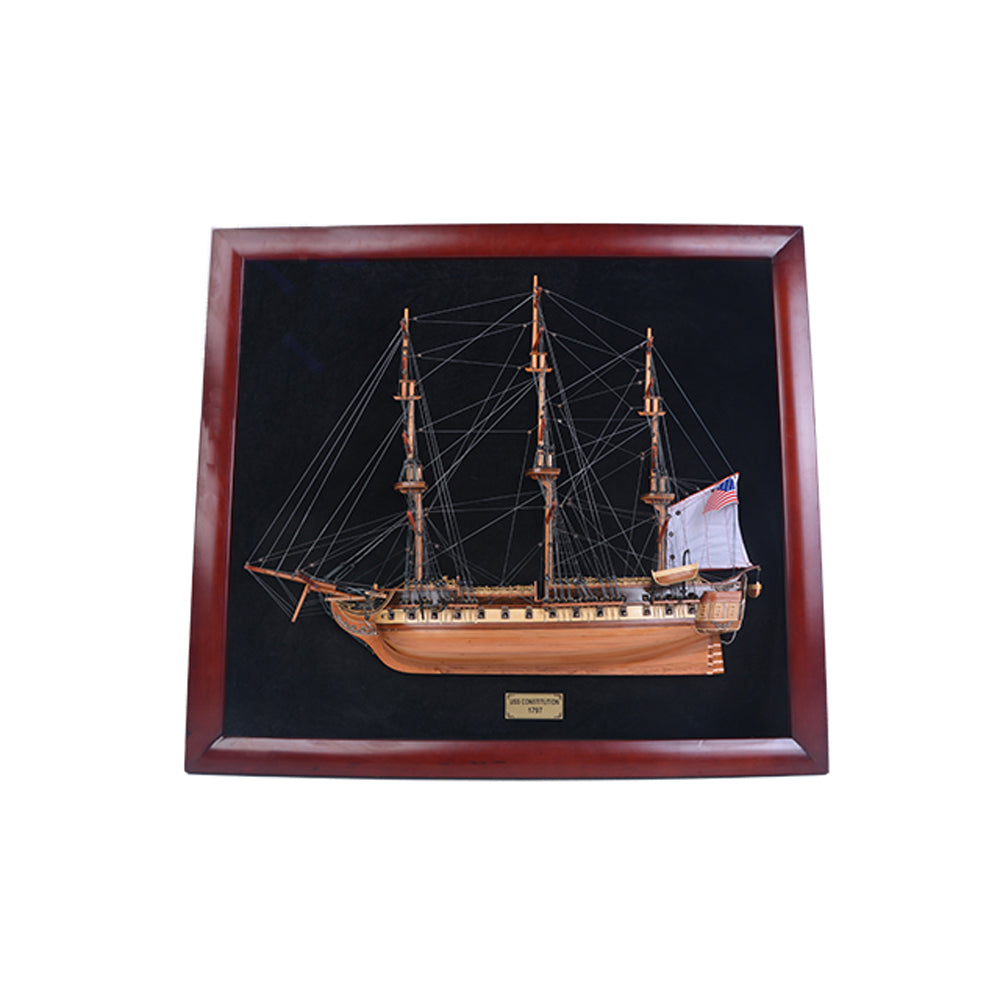 USS CONSTITUTION HALF-SHIP | Museum-quality | Fully Assembled Wooden Ship Models For Wholesale