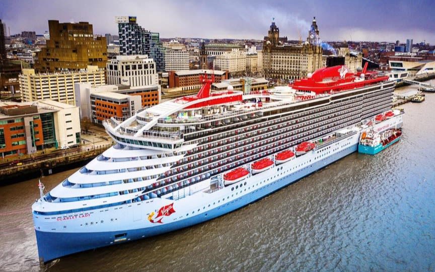 British Scarlet Lady Cruise Ship 36 Inches Model
