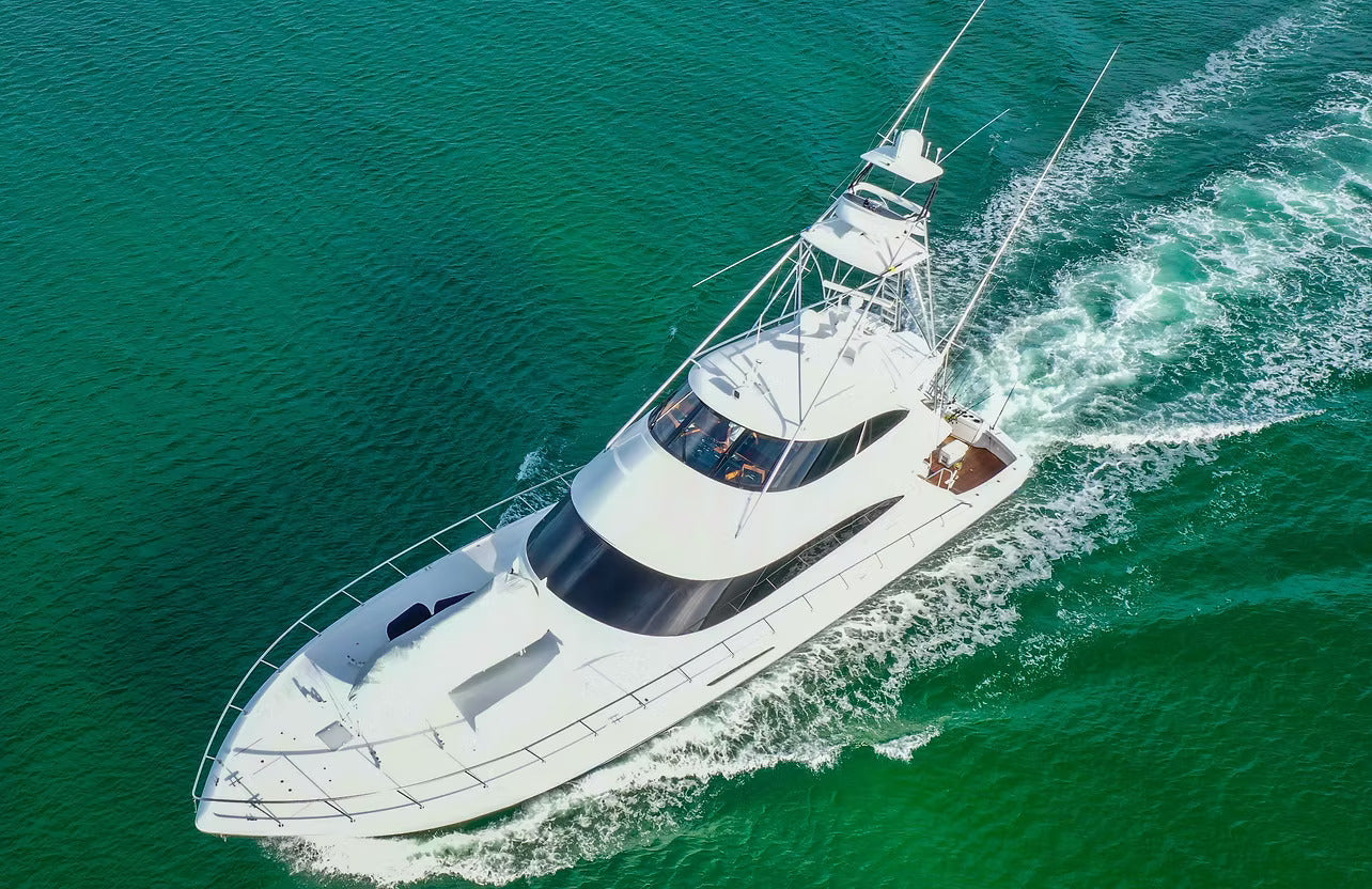 American Viking 92 Convertible Yacht 30 Inches Model Boat