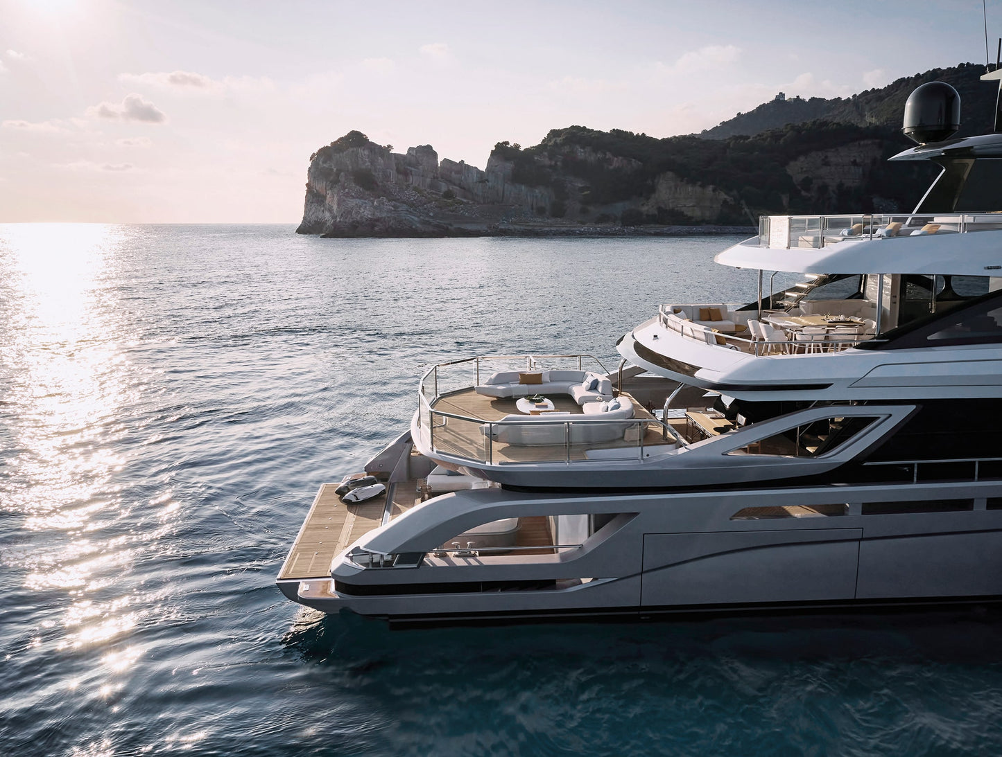 Italian Azimut Grande Trideck (Grande Series) 30 Inches Ship Model