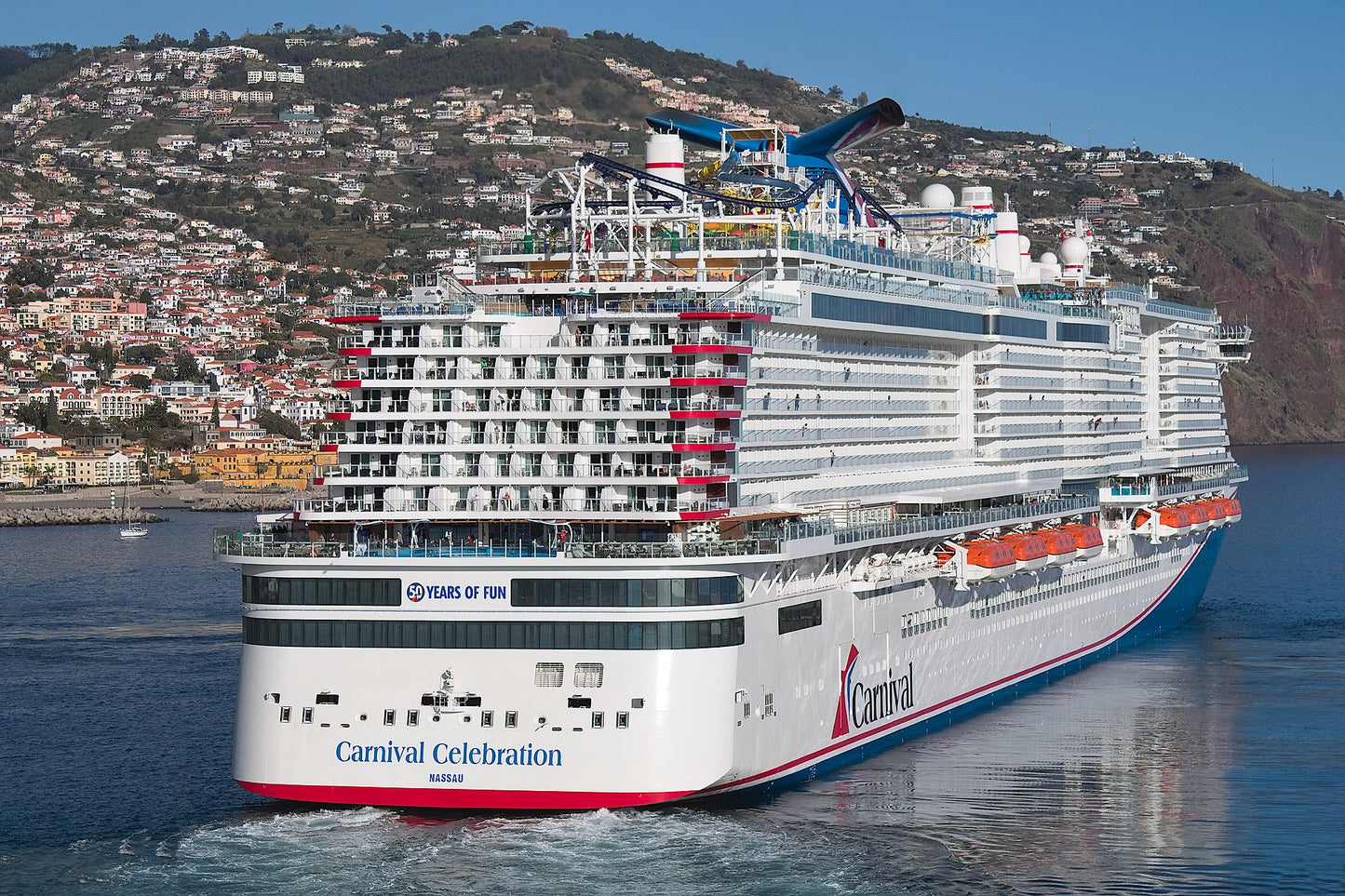 American Carnival Celebration (Excel-Class) Cruise Ship 30 Inches Model