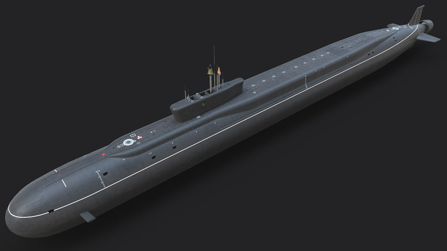 Russian K-535 Yuriy Dolgorukiy Borei-Class Submarine (Project 955) 36 Inches Model