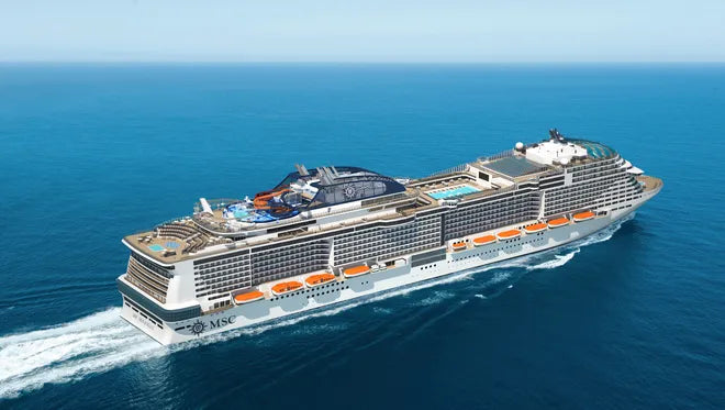 Italian MSC Meraviglia Cruise Ship 30 Inches Model
