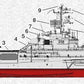 French Clemenceau (R98) 36 Inches Aircraft Carrier Model