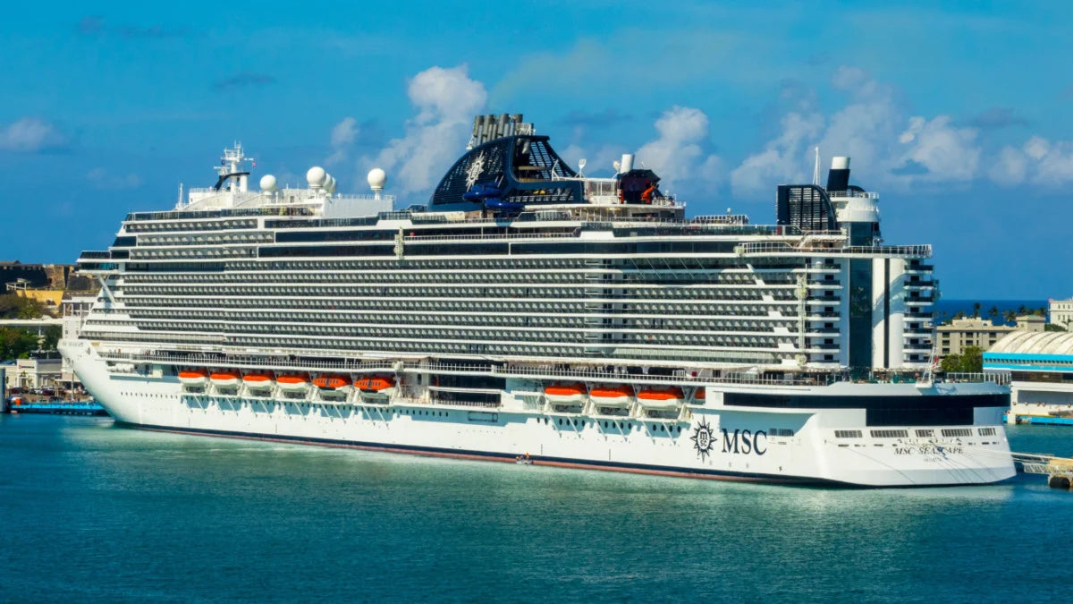 Italian MSC Seascape (Seaside EVO-Class) Cruise Ship 36 Inches Model
