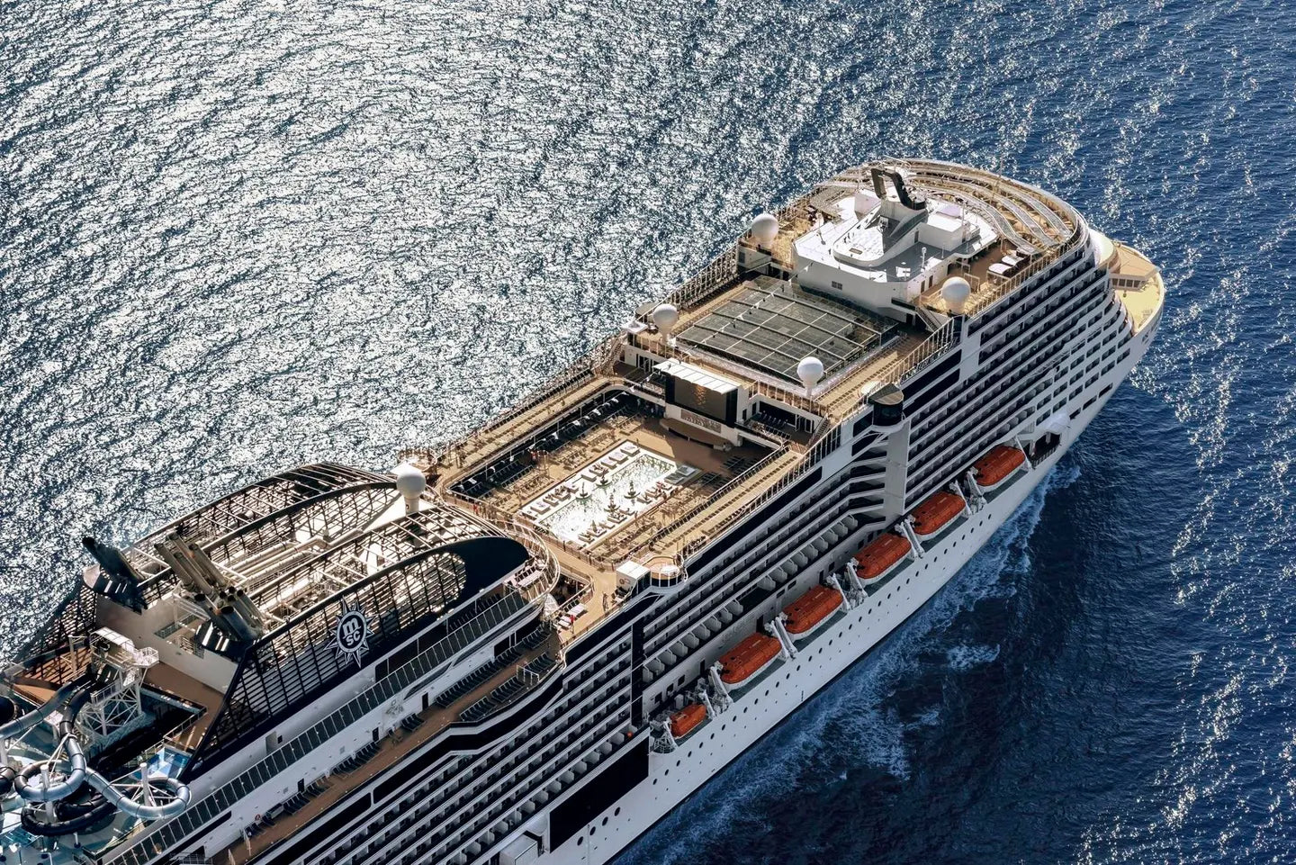 Italian MSC Meraviglia Cruise Ship 36 Inches Model