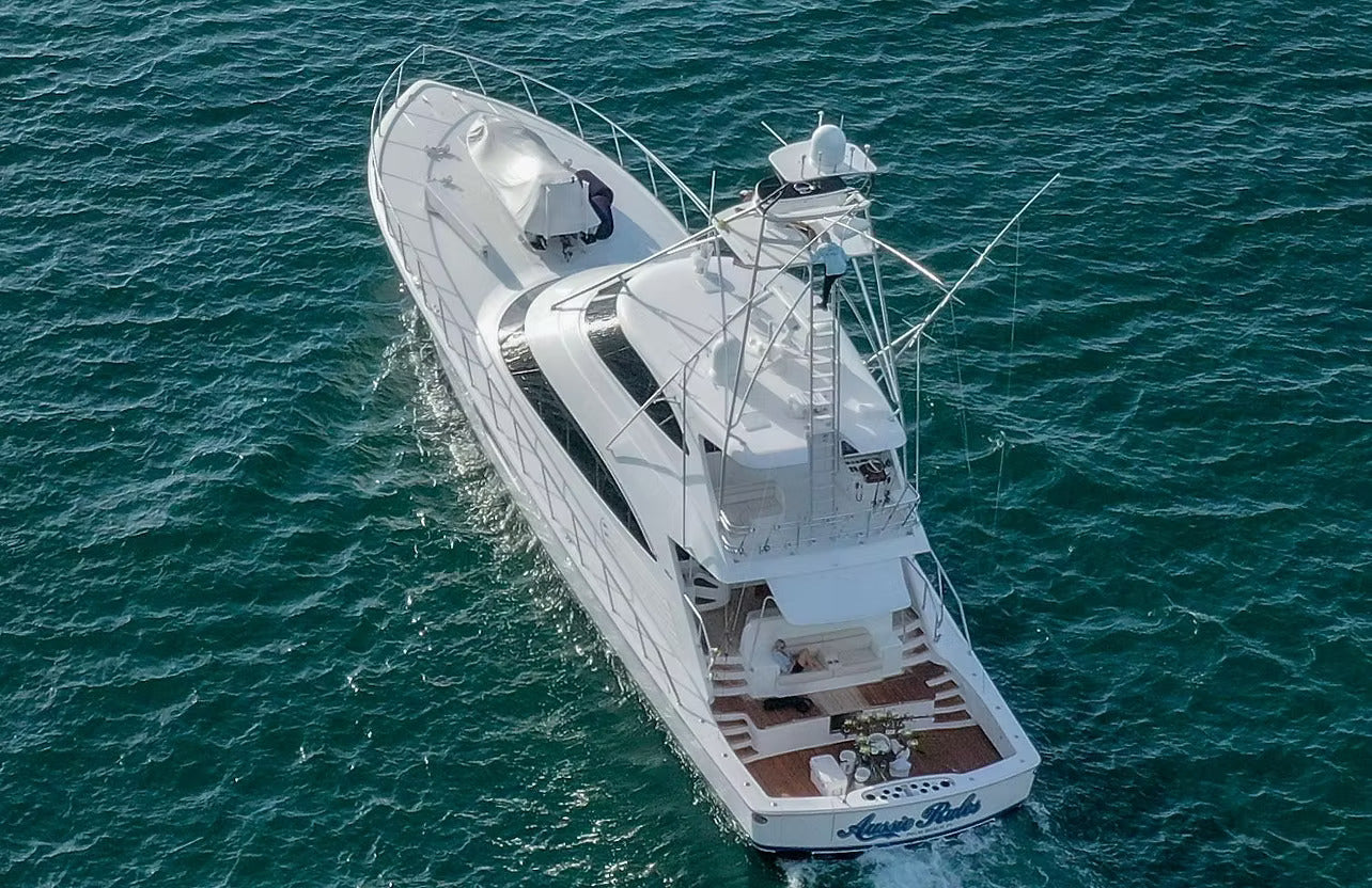 American Viking 92 Convertible Yacht 30 Inches Model Boat