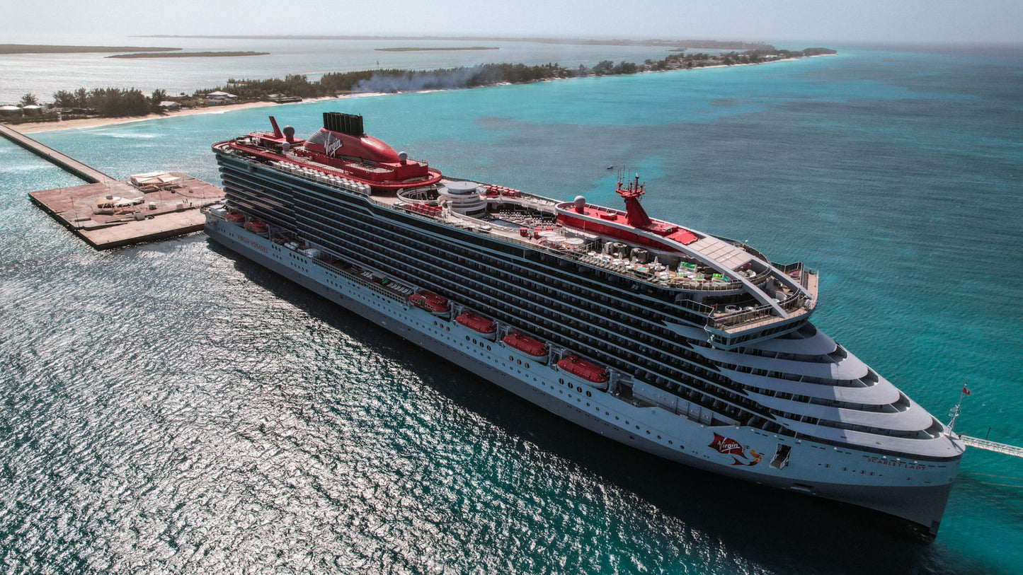 British Scarlet Lady Cruise Ship 30 Inches Model