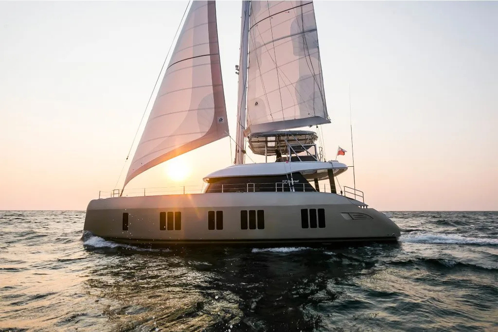 Polish Sunreef 50 (Sunreef Series) 30 Inches Ship Model