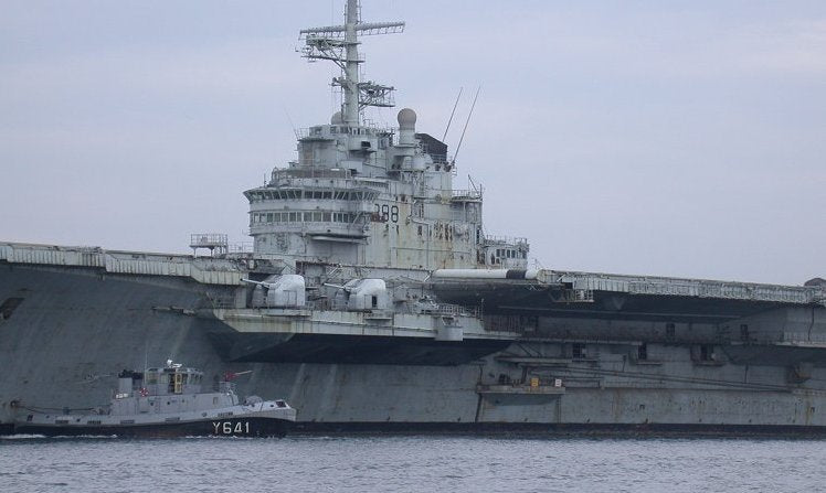 French Clemenceau (R98) 30 Inches Aircraft Carrier Model