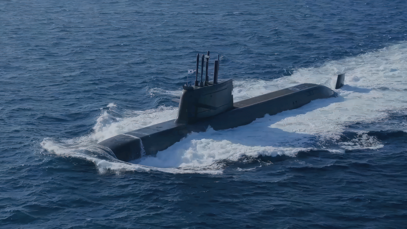 South Korean Dosan Ahn Changho Submarine (KSS-III) 36 Inches Model