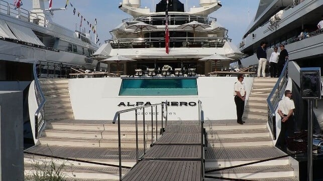 Italian ALFA NERO 36 Inches Ship Model