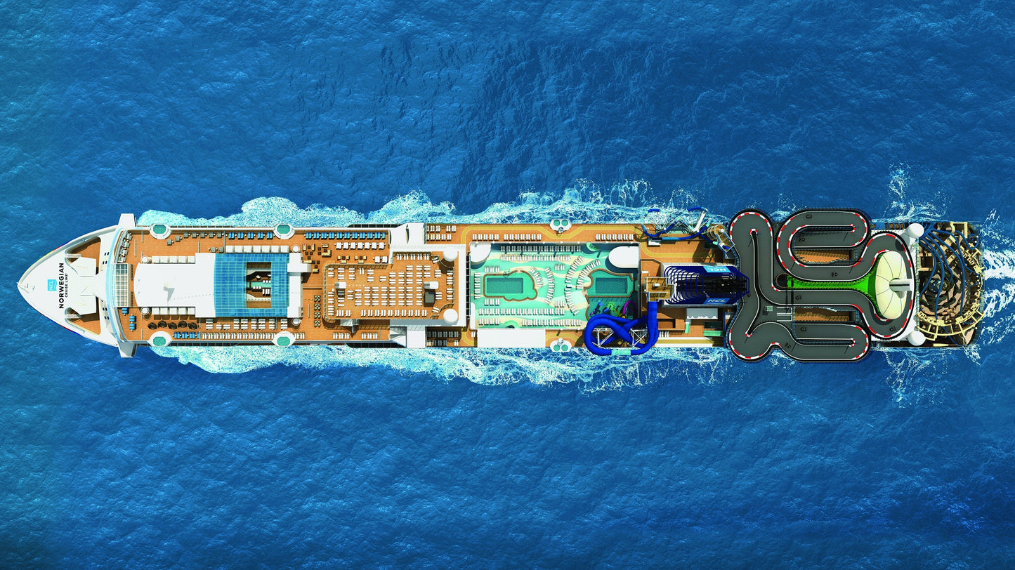 American Norwegian Encore (Breakaway Plus Class) – Norwegian Cruise Line 30 Inches Ship Model