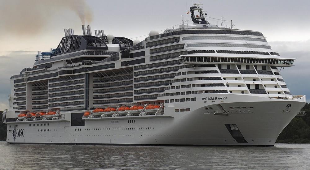 Italian MSC Meraviglia Cruise Ship 30 Inches Model