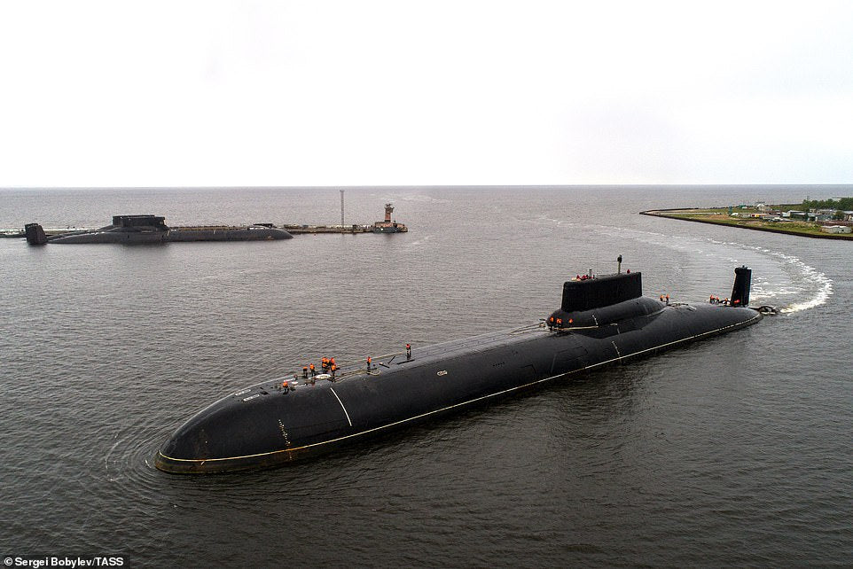 Russian Typhoon-Class Submarine (Project 941 Akula) 36 Inches Model