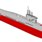 Indian INS Arihant Submarine (SSBN-80) 30 Inches Model