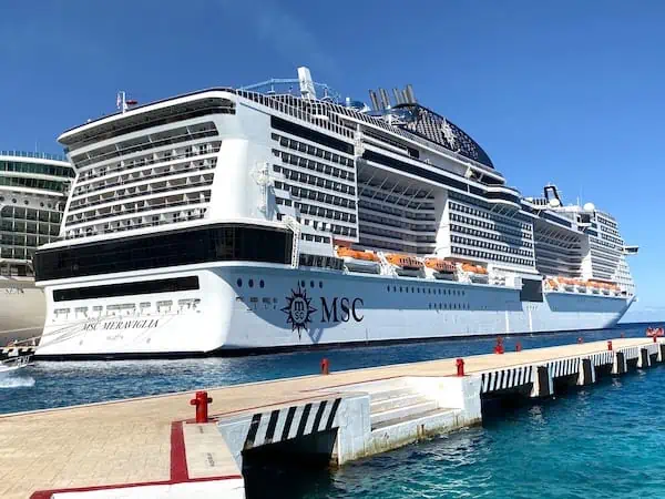 Italian MSC Meraviglia Cruise Ship 36 Inches Model