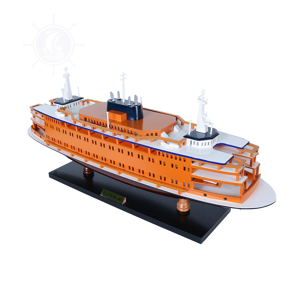 STATEN ISLAND FERRY CRUISE SHIP MODEL | Museum-quality Cruiser| Fully Assembled Wooden Model Ship For Wholesale