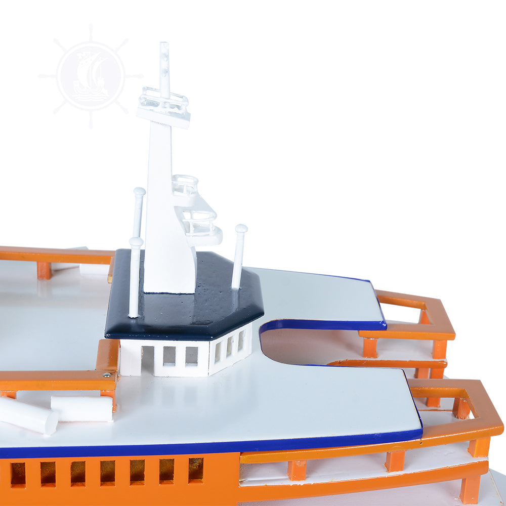 STATEN ISLAND FERRY CRUISE SHIP MODEL | Museum-quality Cruiser| Fully Assembled Wooden Model Ship For Wholesale