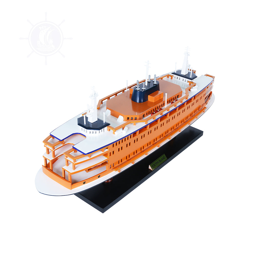 STATEN ISLAND FERRY CRUISE SHIP MODEL | Museum-quality Cruiser| Fully Assembled Wooden Model Ship For Wholesale