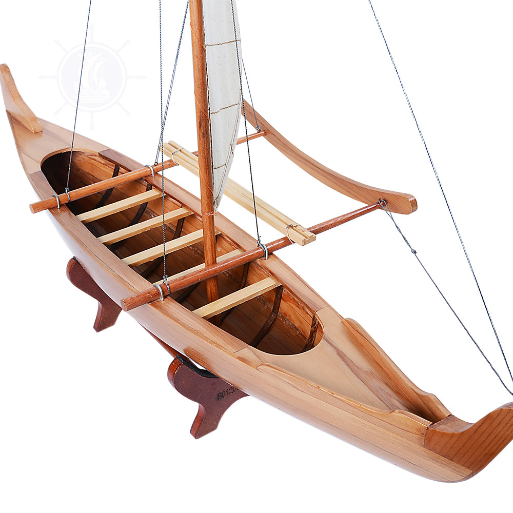 HAWAIIAN CANOE MODEL BOAT | Museum-quality | Fully Assembled Wooden Model boats  For Wholesale