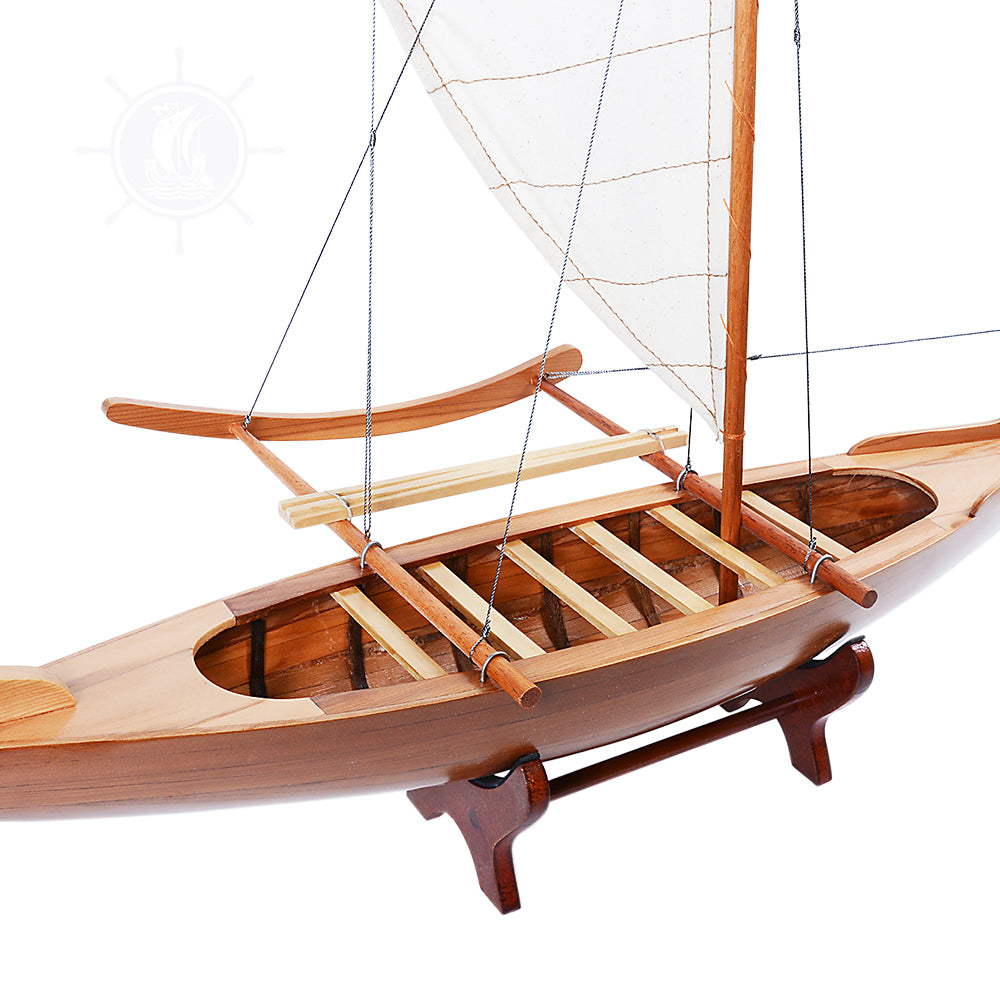 HAWAIIAN CANOE MODEL BOAT | Museum-quality | Fully Assembled Wooden Model boats  For Wholesale